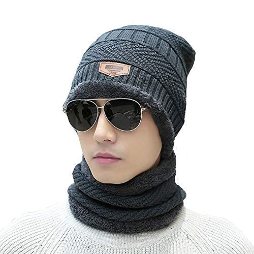 Winters Cap & Muffler for Men & Women(Gray)