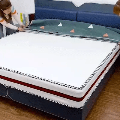 Cotton Elastic Fitted Double Bedsheets With Pillow