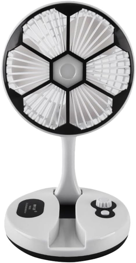 Portable USB Rechargeable Fan Desk Night Light
