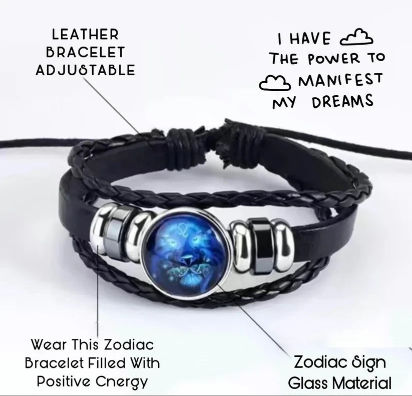 Adjustable Zodiac Sign Manifestation Bracelet Energized 249