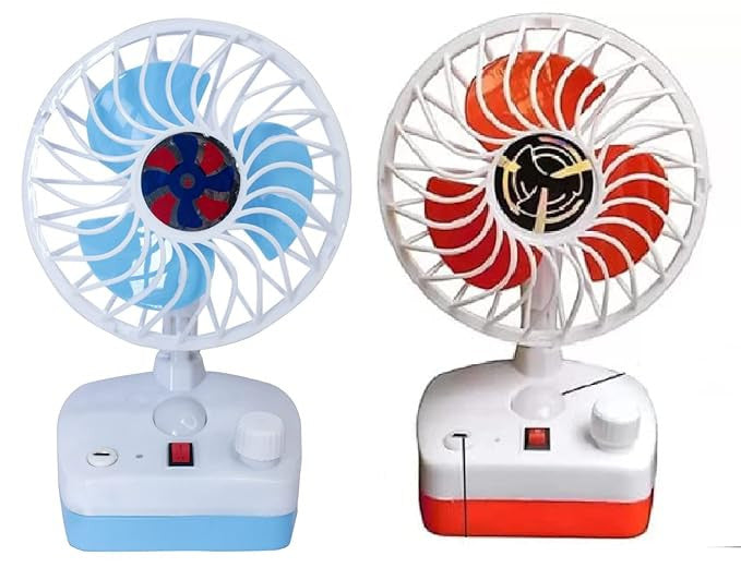 Rechargeable Portable Fan with LED Light