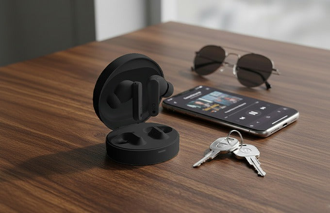 Round Wireless Earbuds with 12-Hour Playtime