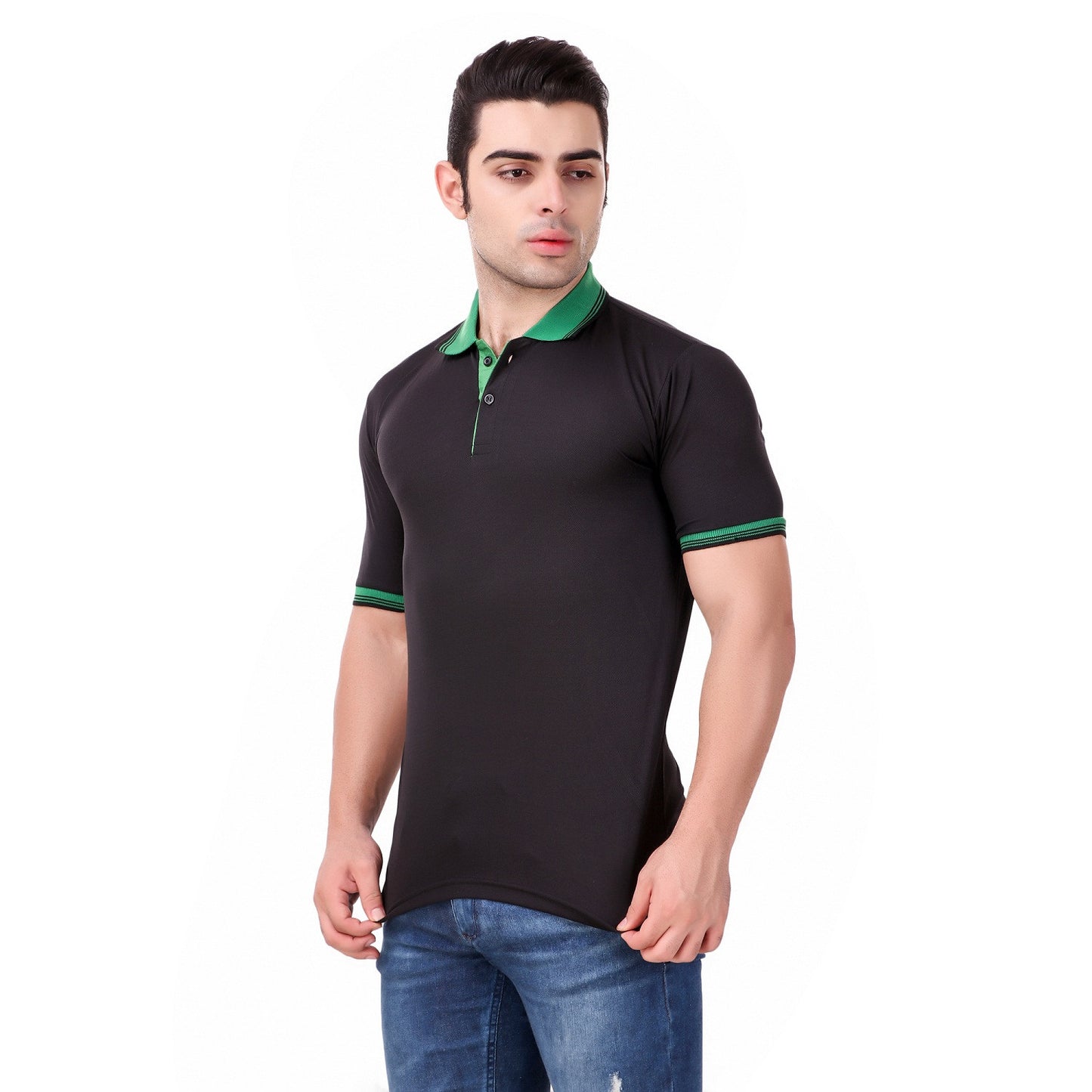 Fabric Polo Neck Shirts 599