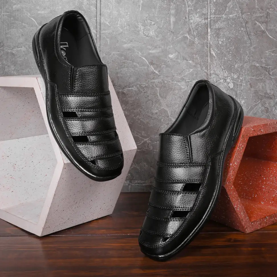 Casual Black Sandals For Men 299