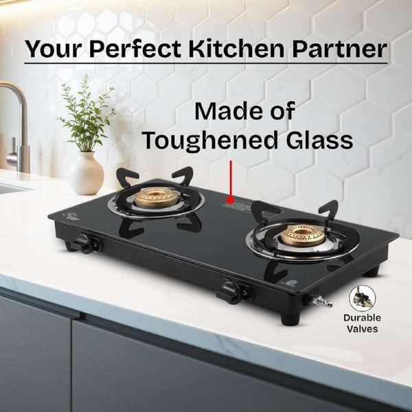 Burner Manual Compact With Toughened Glass Gas