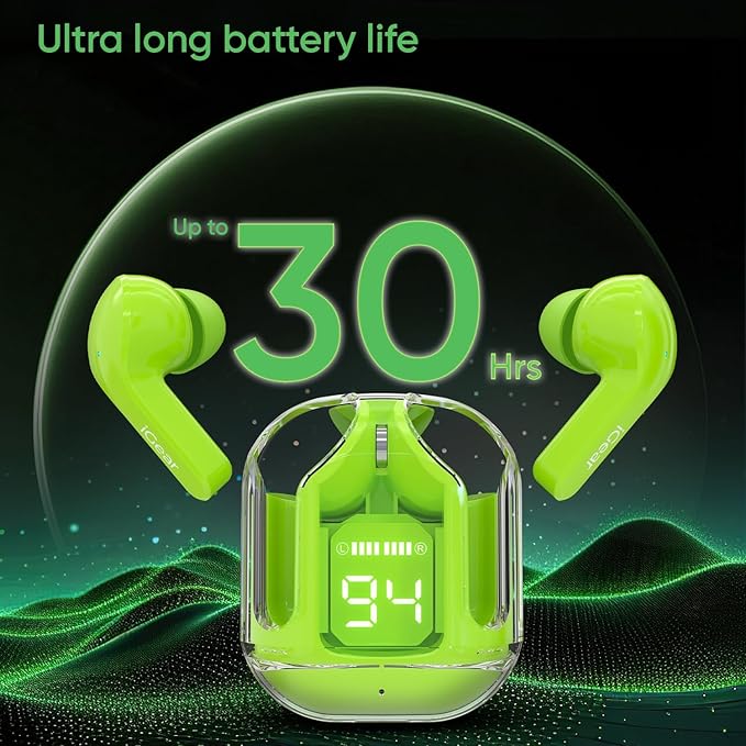 Transparent Bluetooth Wireless Earbuds