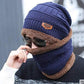 Winters Cap & Muffler for Men & Women(Navy Blue)