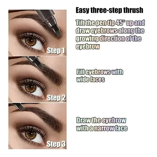 Buy One Get One Waterproof 4 Points Long Lasting Eyebrow Pen