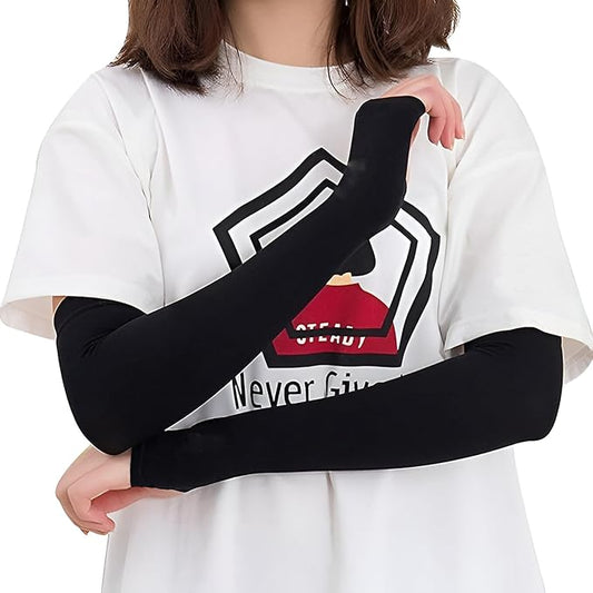 Arm Sleeve & Bandana Combo for Men & Women UV Protection Hand Sleeves