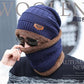 Winters Cap & Muffler for Men & Women(Navy Blue)