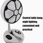 Portable USB Rechargeable Fan Desk Night Light