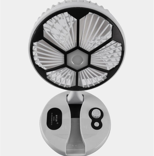 Portable USB Rechargeable Fan Desk Night Light