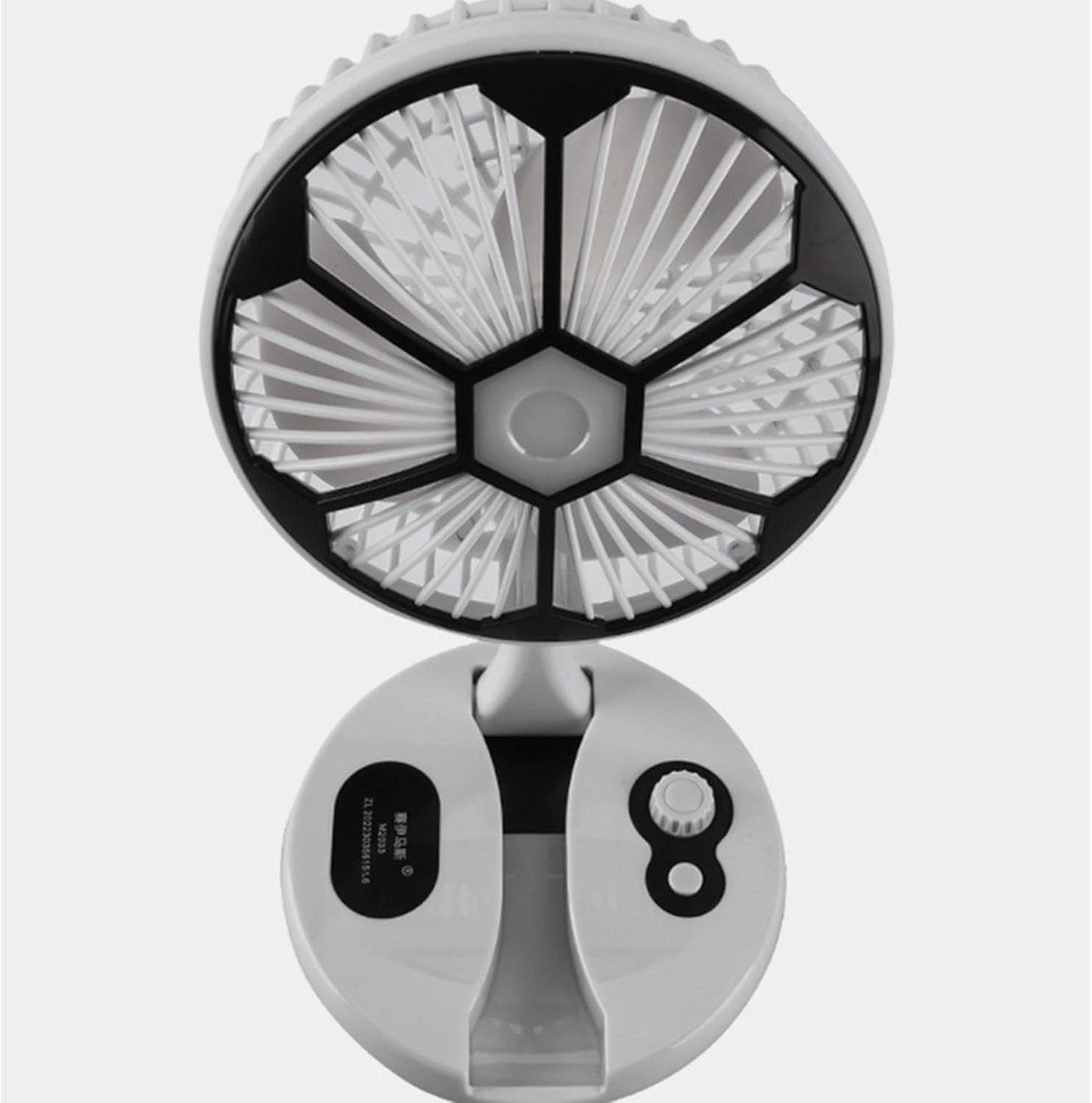 Portable USB Rechargeable Fan Desk Night Light