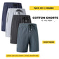 Mens Stretch Shorts Soft Breathable Summer Wear