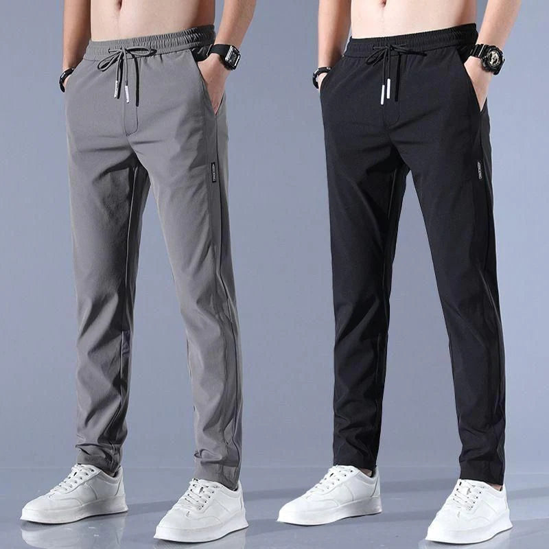 Buy 1 Get 1 Free Men's Super Stretch Lycra Trackpants