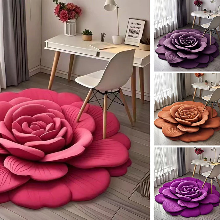 Floral Plush Diatomaceous Earth Floor Mat 399