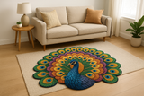 Royal Peacock Design Floor Mat Elegant Home
