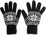 Wool Blend Stretchable Casual Outdoor Cold Weather Ribbed Gloves