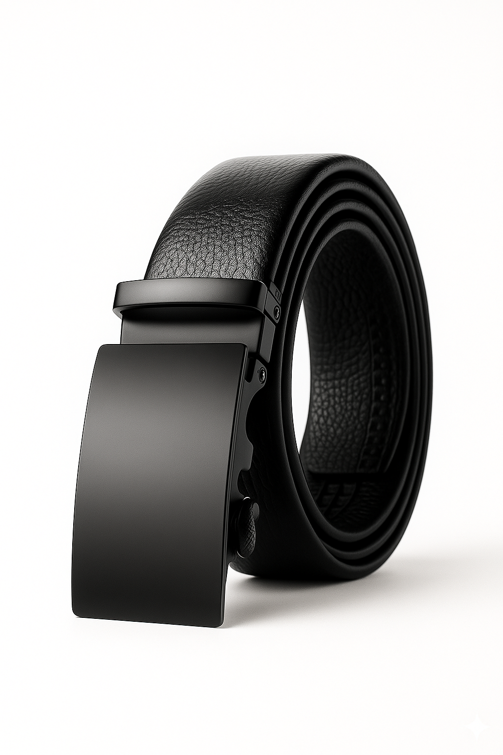 🖤 Premium Black Leather Belt for Men | 🔒 Auto-Lock Buckle | 💼 Adjustable & Durable Design | 👔 Formal & 👖 Casual Wear