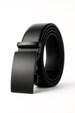 🖤 Premium Black Leather Belt for Men | 🔒 Auto-Lock Buckle | 💼 Adjustable & Durable Design | 👔 Formal & 👖 Casual Wear