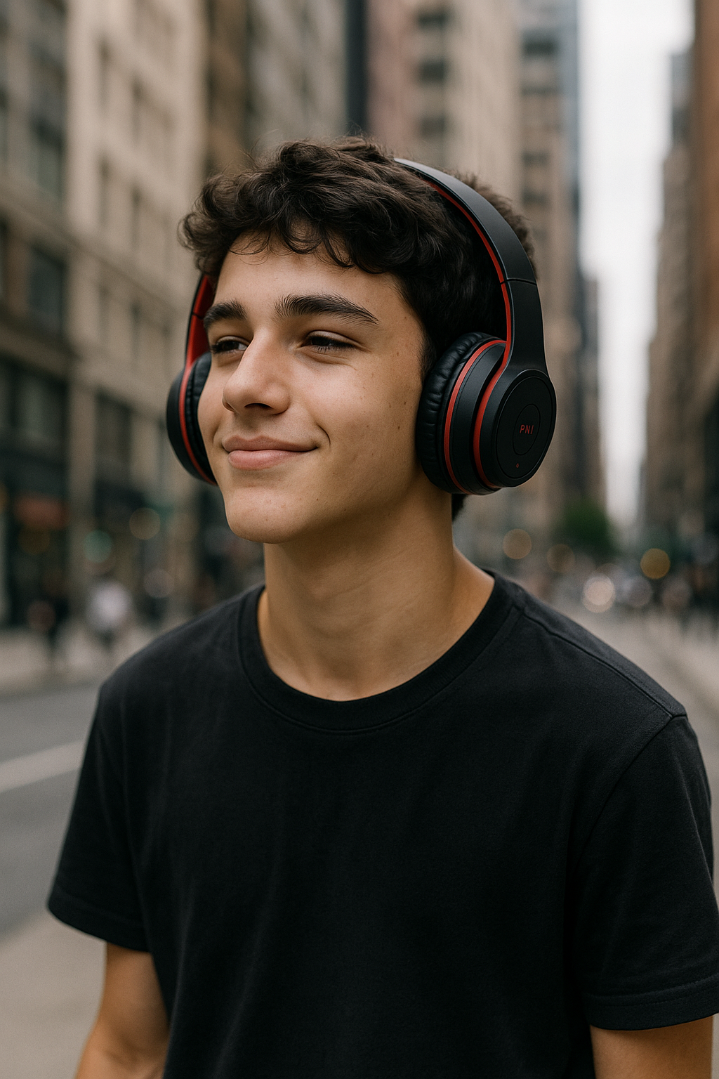 Foldable Wireless Bluetooth Headphones with Built-In Microphone – Stereo Sound