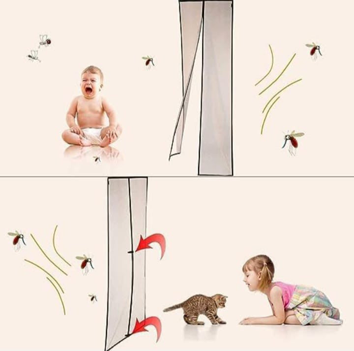 Magnetic Mosquito & Insect Repellant Screen Door
