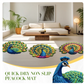 Royal Peacock Design Floor Mat Elegant Home