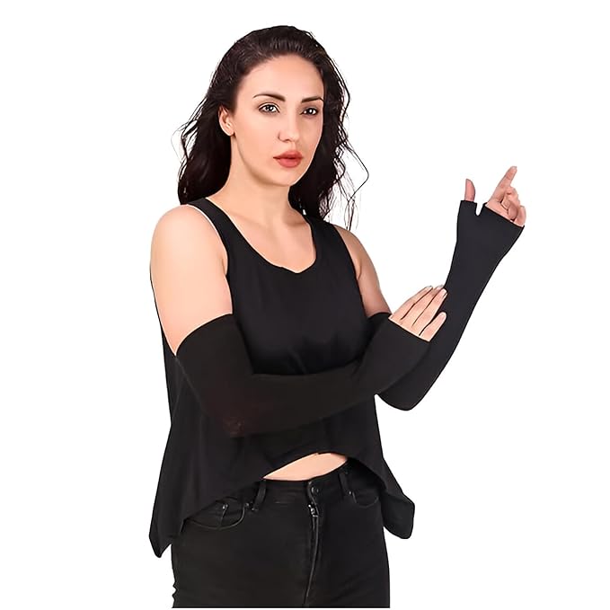 Arm Sleeve & Bandana Combo for Men & Women UV Protection Hand Sleeves