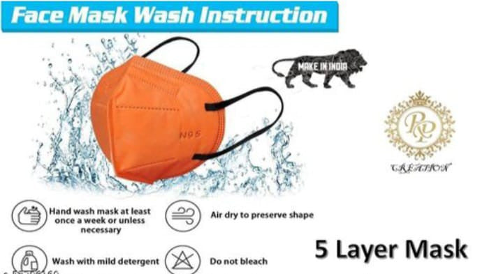 N95 Masks Anti Pollution Washable Usable Layered