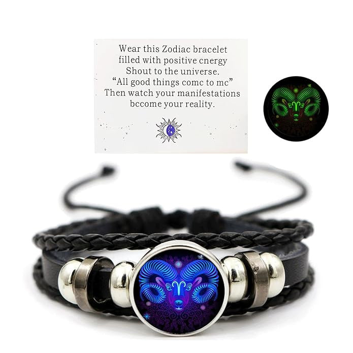 Adjustable Zodiac Sign Manifestation Bracelet Energized 249