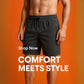 Mens Stretch Shorts Soft Breathable Summer Wear