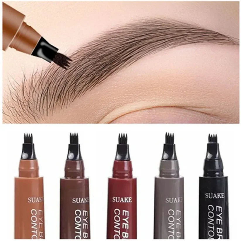 Buy One Get One Waterproof 4 Points Long Lasting Eyebrow Pen