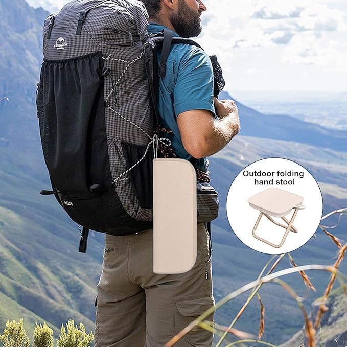 Portable Lightweight Handbag Folding Stool For Convenient