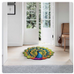Royal Peacock Design Floor Mat Elegant Home