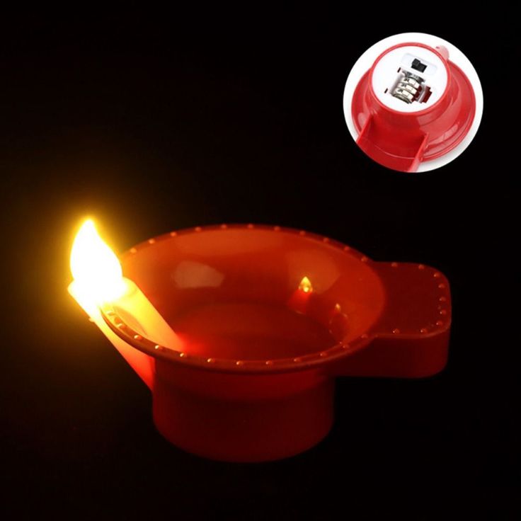 Sensor LED Reusable Water Diyas Bright Long