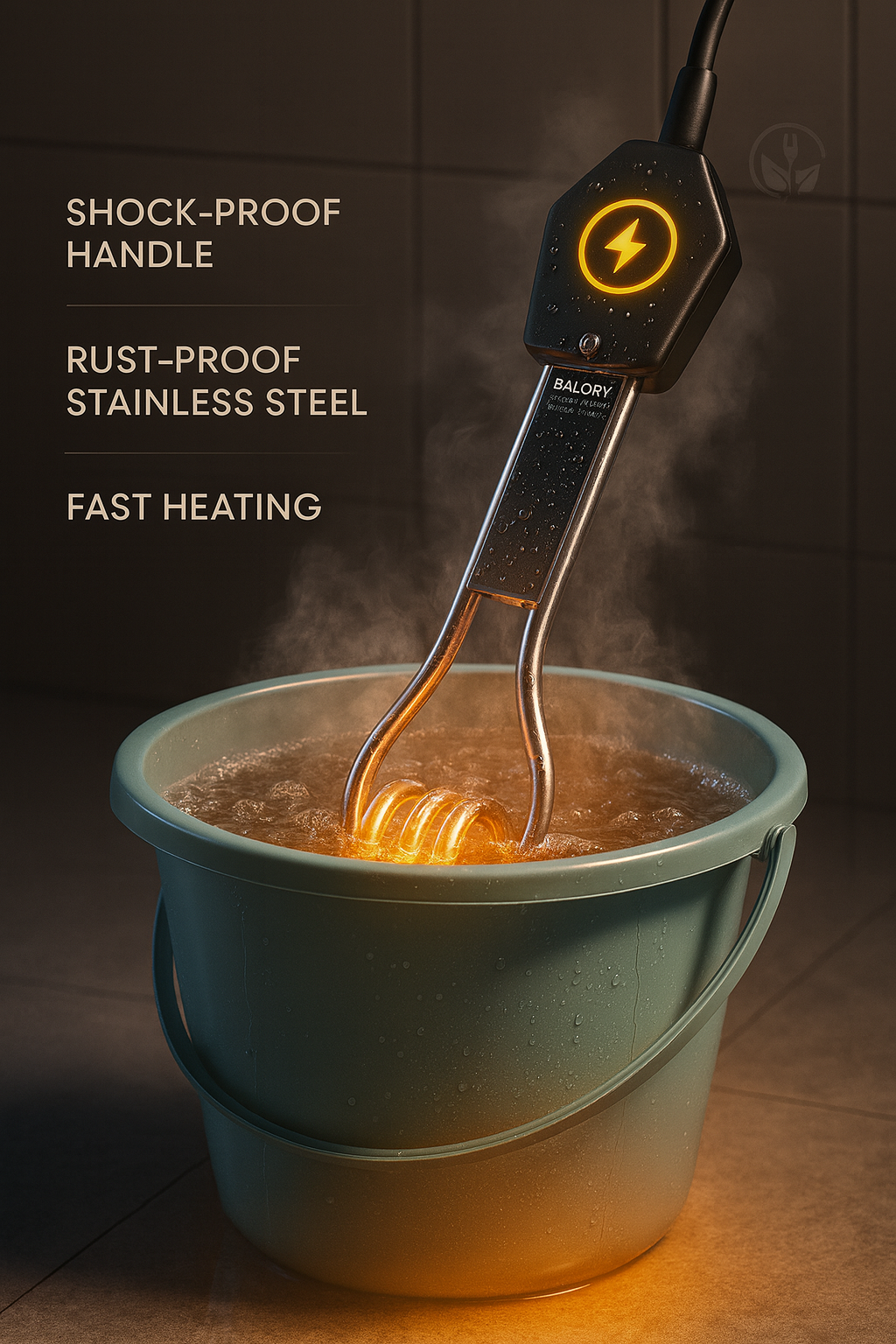 Stainless Steel Immersion Water Heater Rod - @Just Rs. 399/-