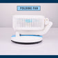 Portable Fan LED Light USB Rechargeable Folding