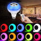 Color‑Changing LED Bulb Bluetooth Speaker With Remote