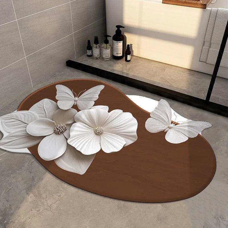 Floral Plush Diatomaceous Earth Floor Mat Buy