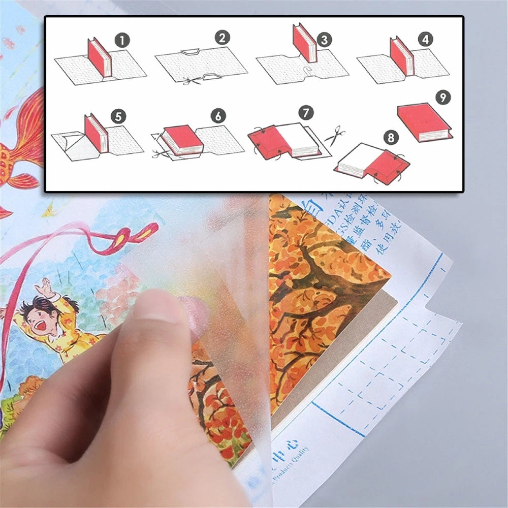 Cover Self Adhesive Transparent Protective Book 299