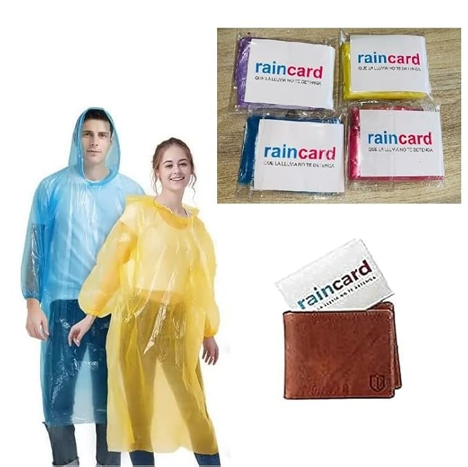 Fully Reusable Wallet Rain Card Coat Set