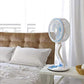 Portable Fan LED Light USB Rechargeable Folding