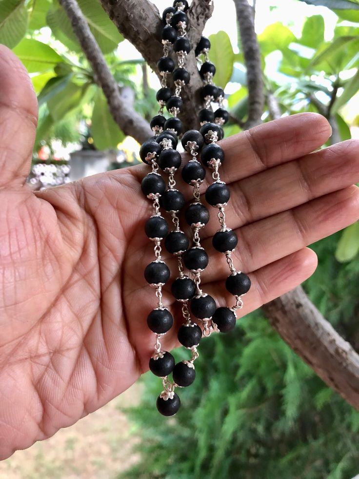 Power Karungali Spiritual Mala Beads Protection Positive