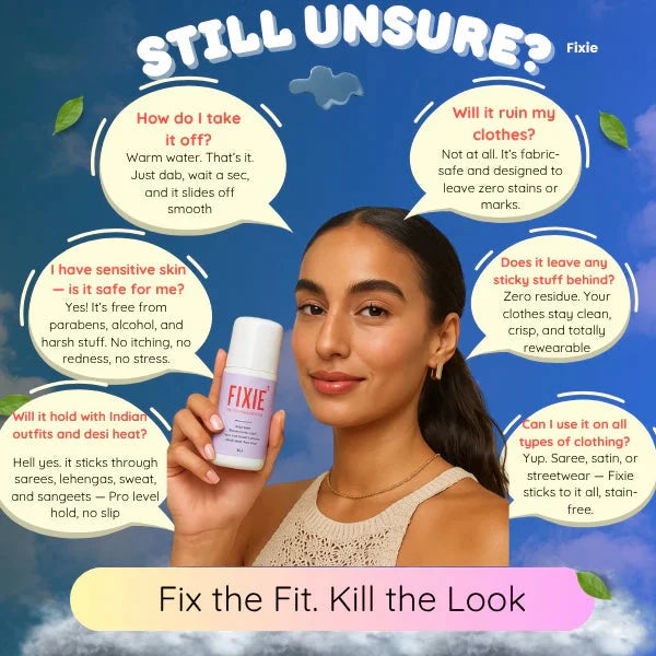 Fixie Instant Body Adhesive Roller Mess Stress