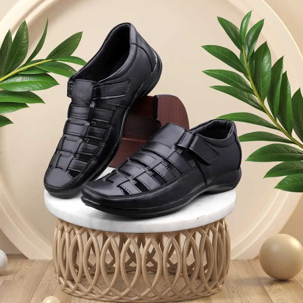 Casual Black Sandals For Men 299