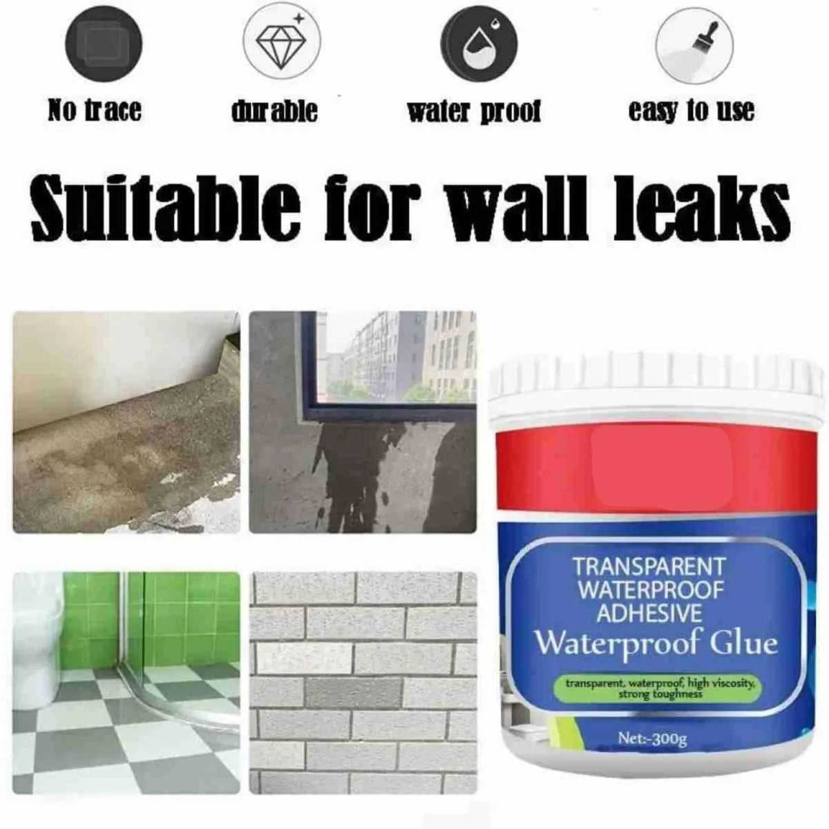 Invisible Waterproof Glue Clear Gel Bathroom Roof