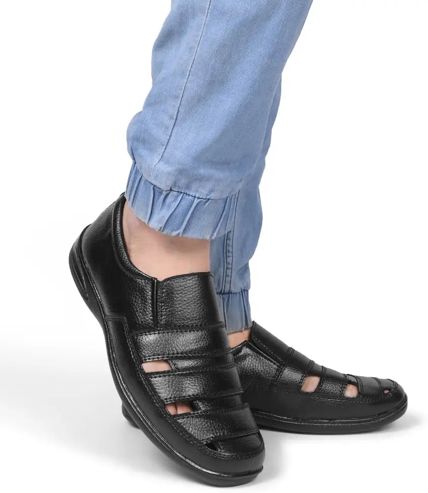 Casual Black Sandals For Men 299