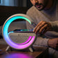 G-Shape Bluetooth Speaker Lamp with Wireless Charger