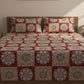 Cotton Double Bedsheet With 2 Pillow Covers