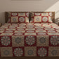 Cotton Double Bedsheet With 2 Pillow Covers